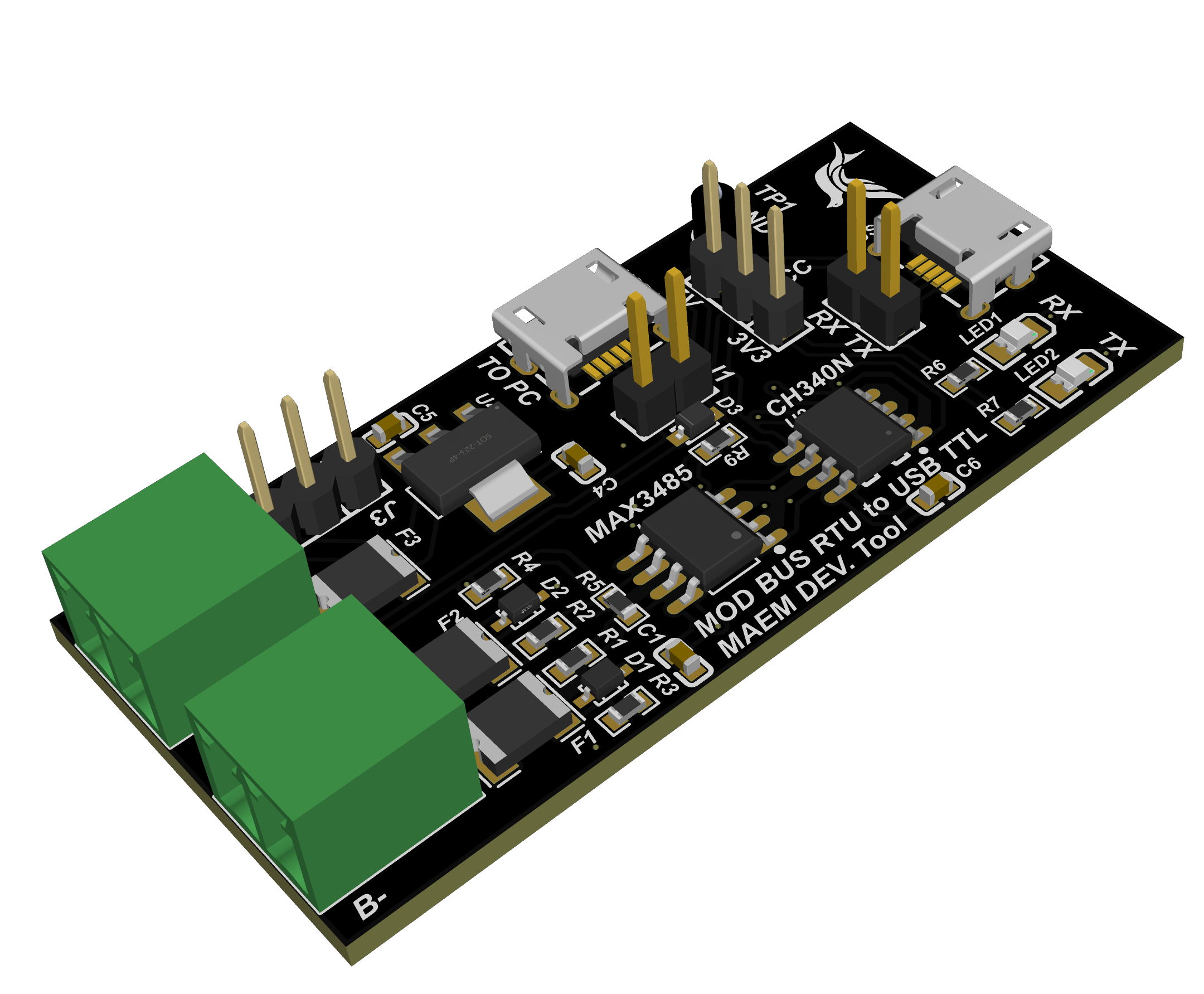 Modbus RTU to USB adapter