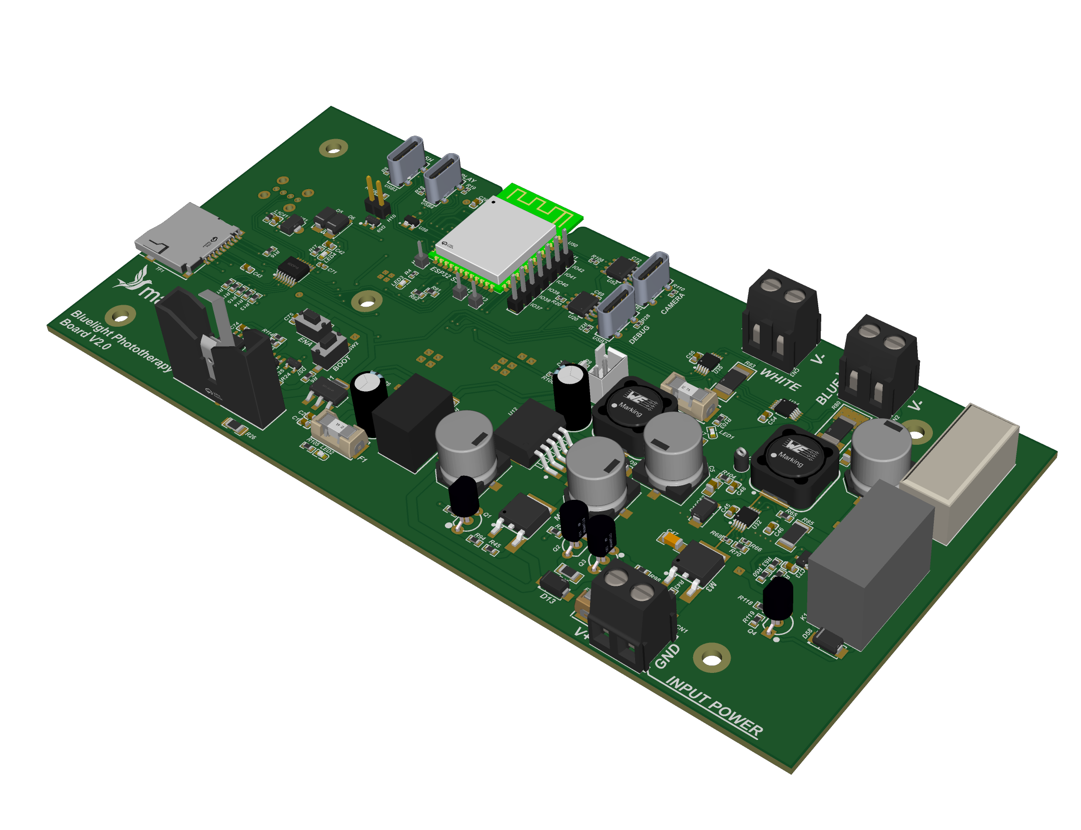Bluelight phototherapy mainboard V2.0